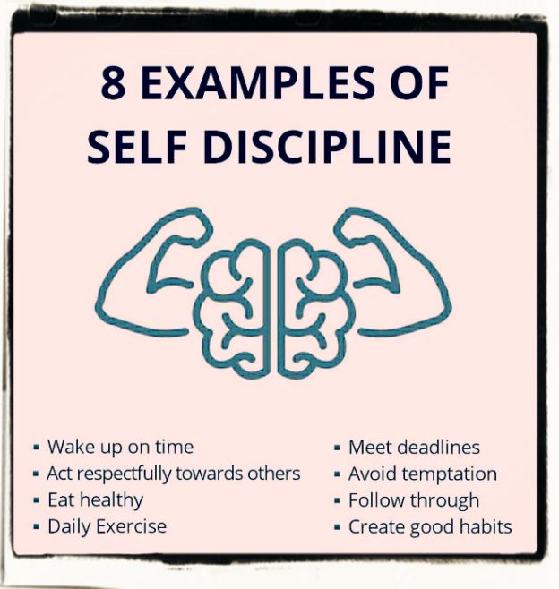Self-discipline good examples
