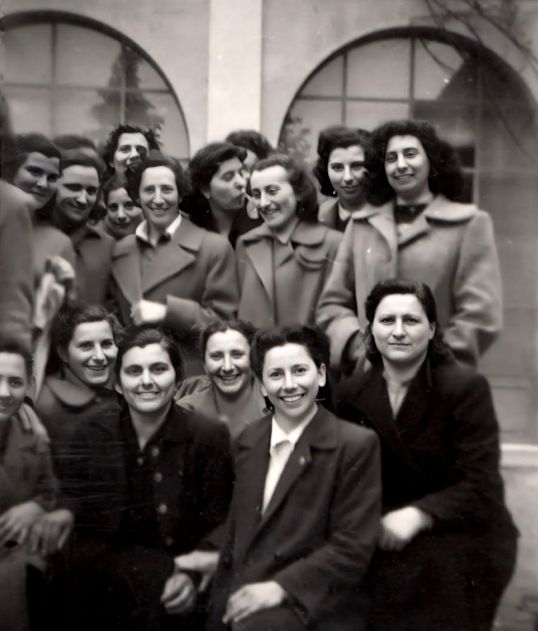 My mother with friends in 1952